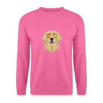 Golden Retriever I Spain Sunglasses I Spanish Flag - Unisex Pullover - Pink - Vorne