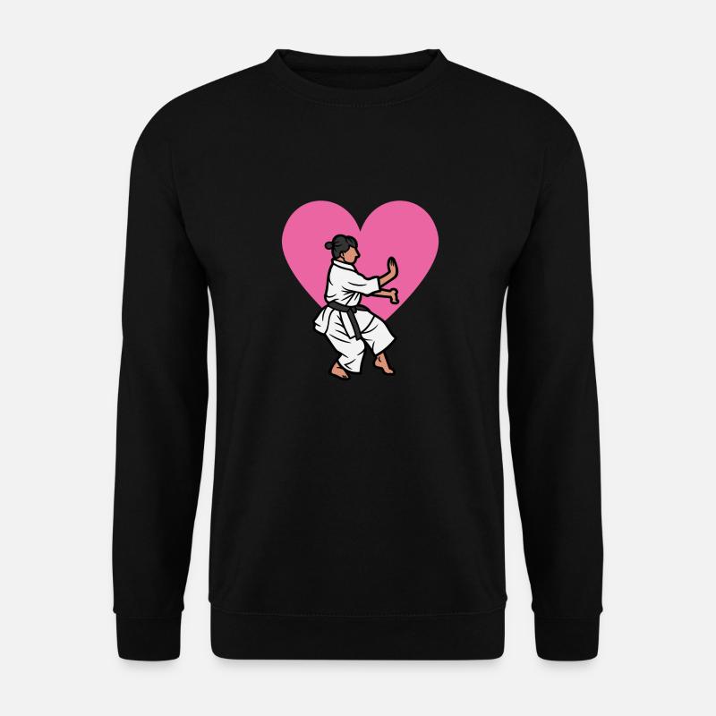 Karate love - karate gift idea - Unisex Sweatshirt - black
