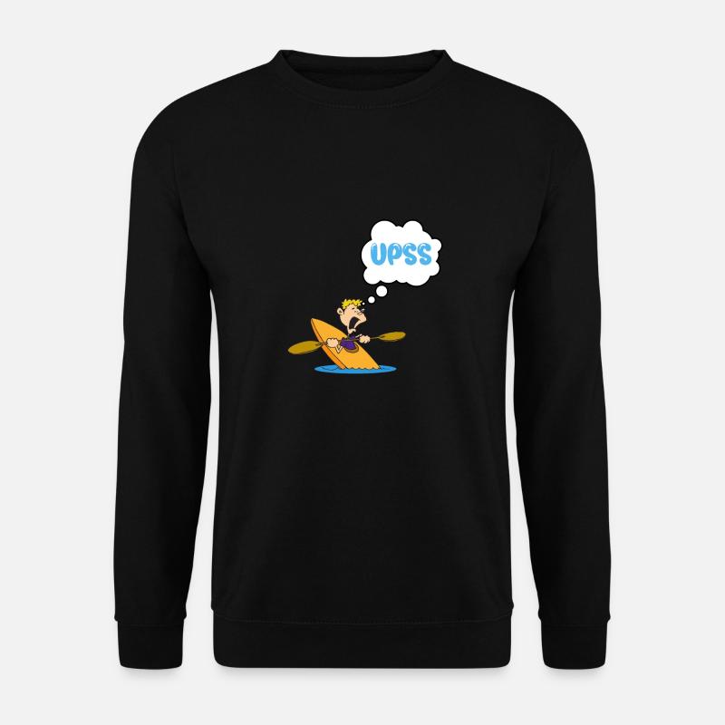 Kanu-Humor - Unisex Pullover - Schwarz