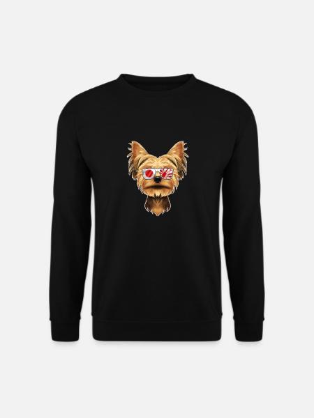Yorkshire Terrier Japon Lunettes de soleil I Drapeau japonais - Sweat-shirt Unisexe - noir