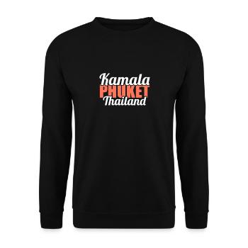 Vintage Thaïlande Asie Coucher de soleil Phuket Kamala - Sweat-shirt Unisexe - noir - Devant - Alina (178cm) & Michal (187cm)
