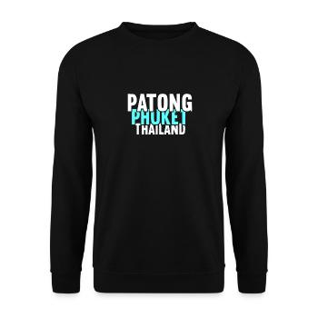 Vintage Thaïlande Asie Coucher de soleil Phuket Patong - Sweat-shirt Unisexe - noir - Devant - Alina (178cm) & Michal (187cm)
