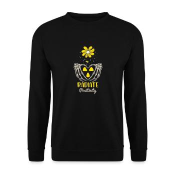 X-Ray Flower Wheel Tech Gift - Unisex Sweatshirt - black - Front - Alina (178cm) & Michal (187cm)