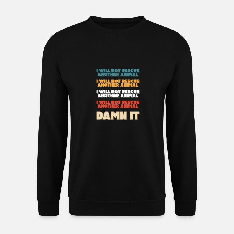 Animal Control Officer Funny Pun - Unisex Pullover - Schwarz