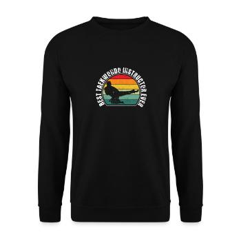 Best Taekwondo Teacher of All Time Funny - Unisex Sweatshirt - black - Front - Alina (178cm) & Michal (187cm)