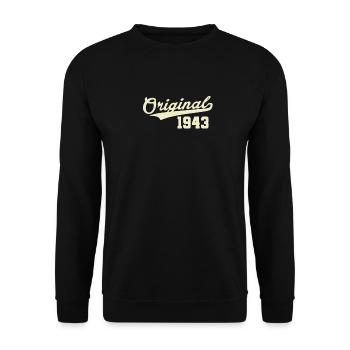 Original 1943 - Unisex Pullover - Schwarz - Vorne - Alina (178cm) & Michal (187cm)
