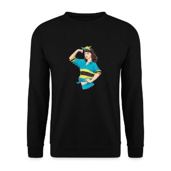 Bahamas Girl Unbreakable I Bahamas Heritage I - Sweat-shirt Unisexe - noir - Devant - Alina (178cm) & Michal (187cm)