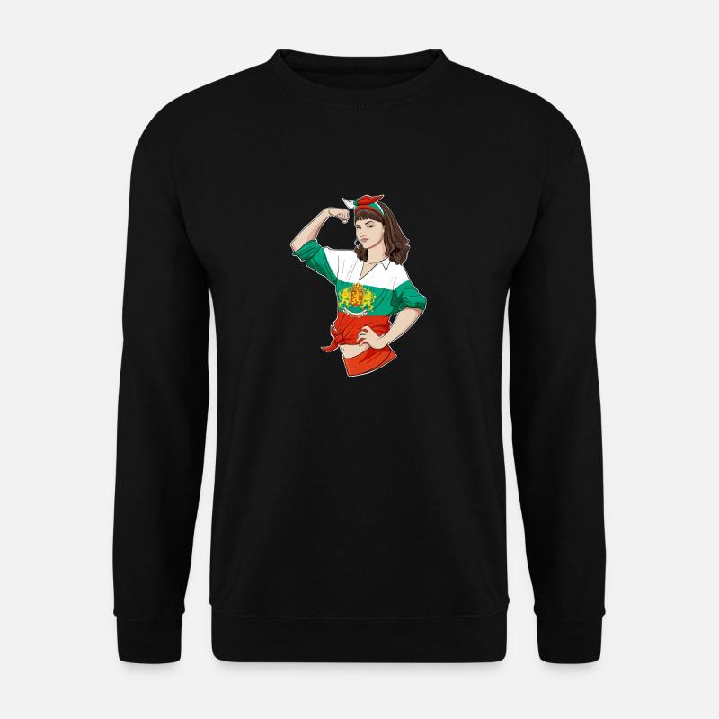 Bulgarian Girl Unbreakable Bulgarian Heritage - Unisex Pullover - Schwarz