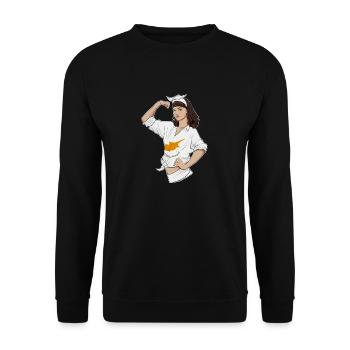 Cyprus Girl Unbreakable I Cyprus Heritage I - Unisex Pullover - Schwarz - Vorne - Alina (178cm) & Michal (187cm)