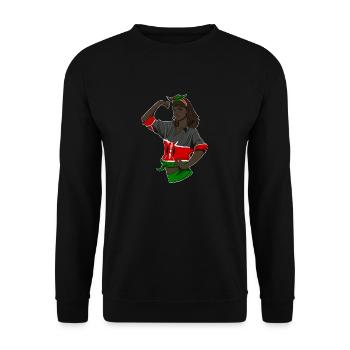 Kenyan Girl Unbreakable I Kenyan Heritage I Kenya - Sweat-shirt Unisexe - noir - Devant - Alina (178cm) & Michal (187cm)