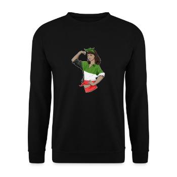 Fille koweïtienne incassable I Héritage koweïtien I - Sweat-shirt Unisexe - noir - Devant - Alina (178cm) & Michal (187cm)