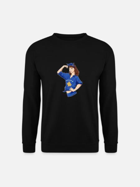 Fille kosovare incassable I Patrimoine kosovar I - Sweat-shirt Unisexe - noir