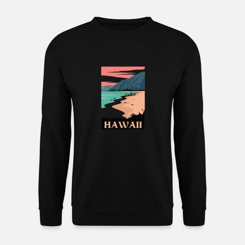 Hawaii Strand Urlaub Sonne Sommer - Unisex Pullover - Schwarz