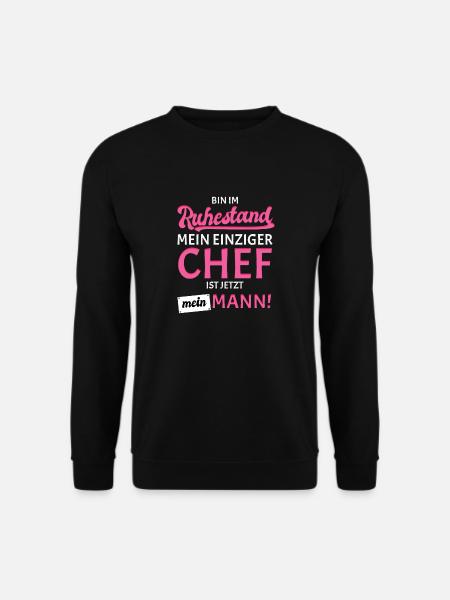 Ruhestand Rente Mann Chef Rentnerin 2022 2023 - Unisex Pullover - Schwarz