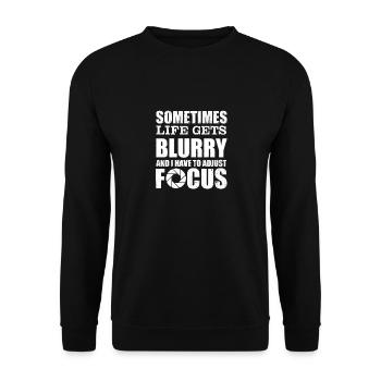Photographer Photography Camera F-Stops - Unisex Sweatshirt - black - Front - Alina (178cm) & Michal (187cm)