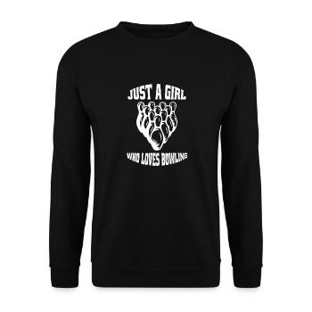Bowling Cone Gift Bowling Ball Bowler Bowling - Unisex Sweatshirt - black - Front - Alina (178cm) & Michal (187cm)