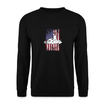Go Kart fahren - Unisex Pullover - Schwarz - Vorne - Alina (178cm) & Michal (187cm)
