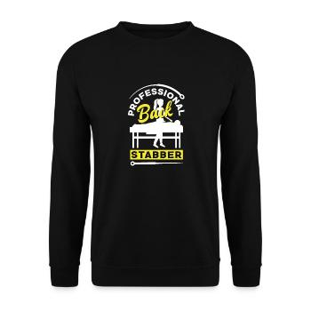 Acupuncture Acupuncturist Funny - Unisex Sweatshirt - black - Front - Alina (178cm) & Michal (187cm)