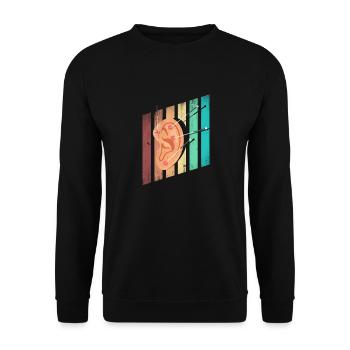 Acupuncture Acupuncteur Points d’acupuncture - Sweat-shirt Unisexe - noir - Devant - Alina (178cm) & Michal (187cm)