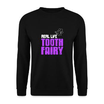 Vraie vie Tooth Fairy Awesome Dentist T-Shirt - Sweat-shirt Unisexe - noir - Devant - Alina (178cm) & Michal (187cm)