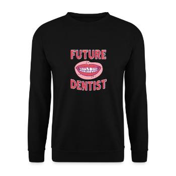Futur dentiste Génial Vintage Dentiste T-Shirt - Sweat-shirt Unisexe - noir - Devant - Alina (178cm) & Michal (187cm)