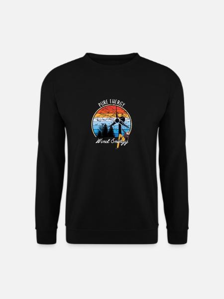 Pure Energy - Windenergie - Unisex Pullover - Schwarz