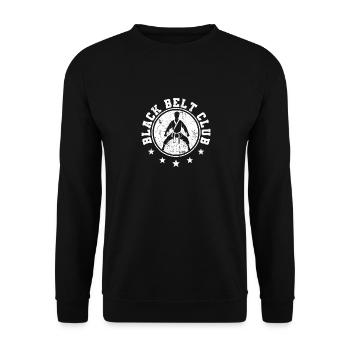 Black Belt Club Cooler Karaté Taekwondo Kung Fu - Sweat-shirt Unisexe - noir - Devant - Alina (178cm) & Michal (187cm)