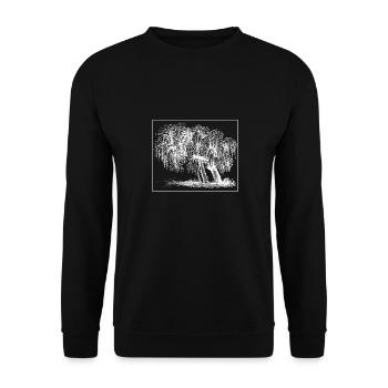 Tree - Unisex Sweatshirt - black - Front - Alina (178cm) & Michal (187cm)