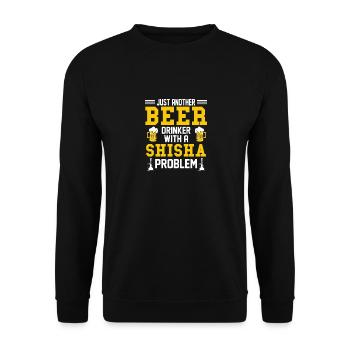 Shisha Beer Saying Narguilé Narguilé - Sweat-shirt Unisexe - noir - Devant - Alina (178cm) & Michal (187cm)