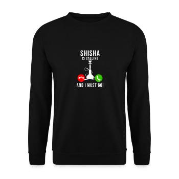 Narguilé - Sweat-shirt Unisexe - noir - Devant - Alina (178cm) & Michal (187cm)