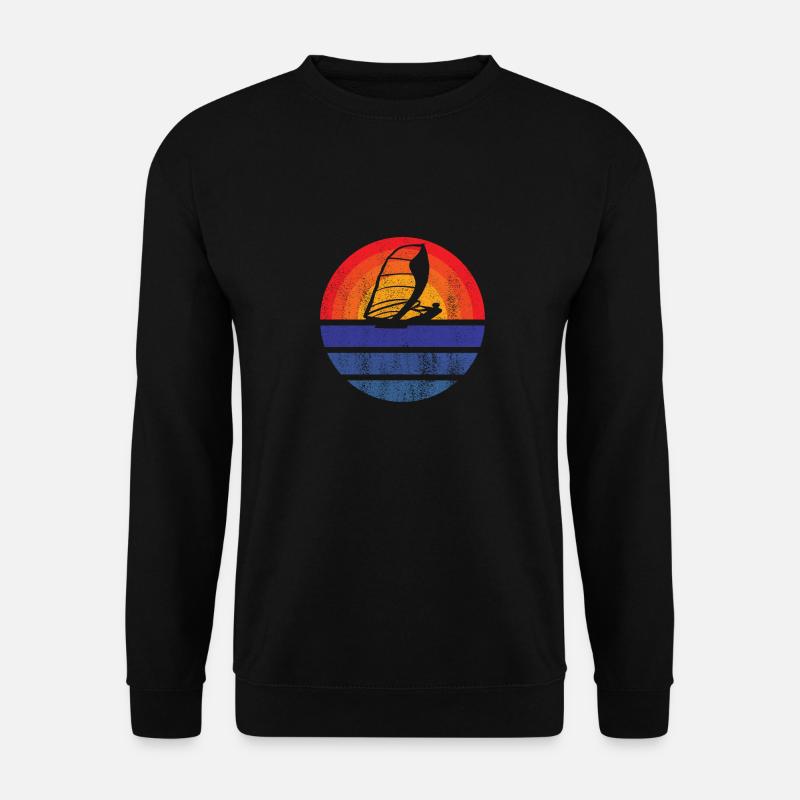 Windsurfer Surfen Kitesurfer Windsurfing Geschenk - Unisex Pullover - Schwarz