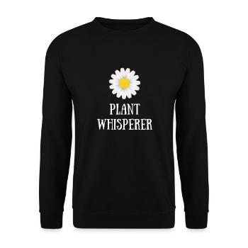 pâquerette PLANT WHISPERER - Sweat-shirt Unisexe - noir - Devant - Alina (178cm) & Michal (187cm)