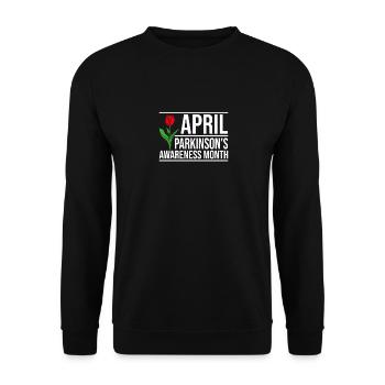 Parkinson Schüttellähmung Krankheit - Unisex Pullover - Schwarz - Vorne - Alina (178cm) & Michal (187cm)