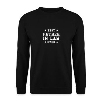 Best Father-in-law Father-in-law Gift - Unisex Sweatshirt - black - Front - Alina (178cm) & Michal (187cm)