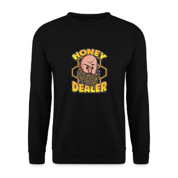 Marchand de miel Apiculteur Abeille Murmure Abeilles Abeilles Abeilles Abeille - Sweat-shirt Unisexe - noir - Devant - Alina (178cm) & Michal (187cm)