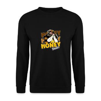 Marchand de miel Apiculteur Abeille Murmure Abeilles Abeilles Abeilles Abeille - Sweat-shirt Unisexe - noir - Devant - Alina (178cm) & Michal (187cm)