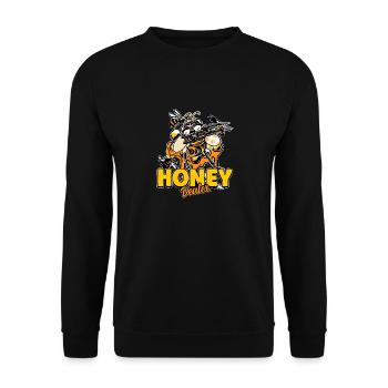 Marchand de miel Apiculteur Abeille Murmure Abeilles Abeilles Abeilles Abeille - Sweat-shirt Unisexe - noir - Devant - Alina (178cm) & Michal (187cm)