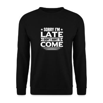 Drôle - Sweat-shirt Unisexe - noir - Devant - Alina (178cm) & Michal (187cm)