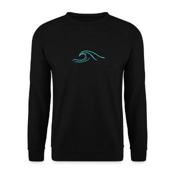 Surf d’été Surf Surf Wave Beach Kite Surfer - Sweat-shirt Unisexe - noir - Devant - Alina (178cm) & Michal (187cm)