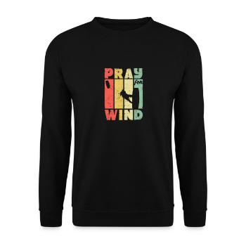 Priez pour le kitesurf éolien Kitesurf Kitesurf - Sweat-shirt Unisexe - noir - Devant - Alina (178cm) & Michal (187cm)