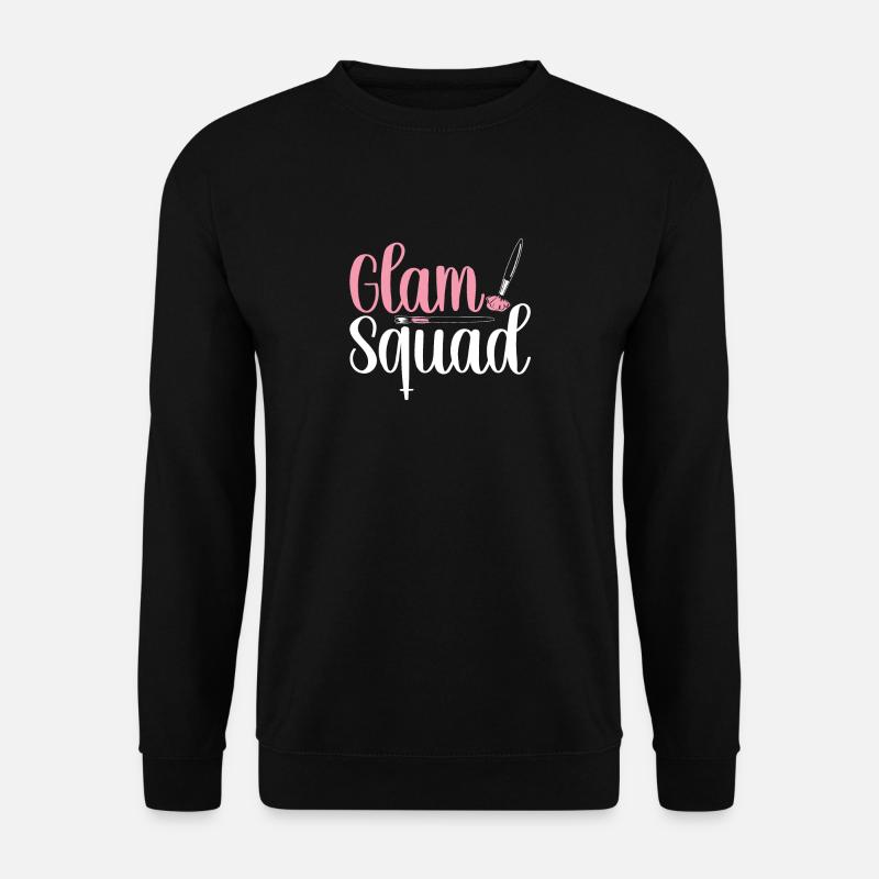 Glam Squad Funny Makeup Cheer - Sweat-shirt Unisexe - noir