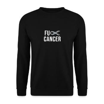 Krebs - Gehirntumor Gehirn - Unisex Pullover - Schwarz - Vorne - Alina (178cm) & Michal (187cm)