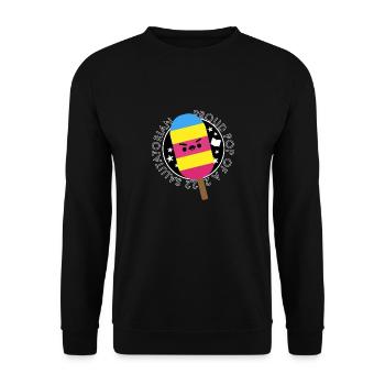 proud pop of a 2022 salutatorian Funny pun - Unisex Sweatshirt - black - Front - Alina (178cm) & Michal (187cm)