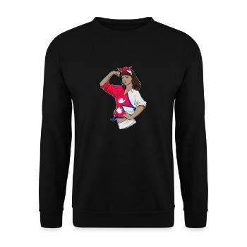 Fille népalaise Incassable I Héritage népalais I - Sweat-shirt Unisexe - noir - Devant - Alina (178cm) & Michal (187cm)