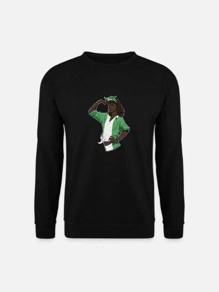 Nigerian Girl Unbreakable I Nigerian Heritage I - Unisex Pullover - Schwarz