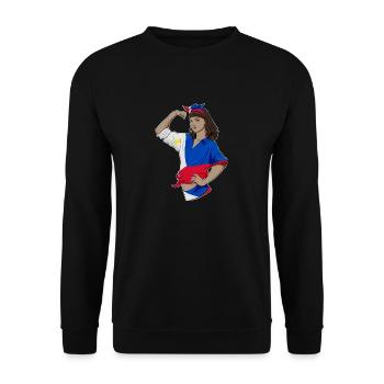 Fille philippine Héritage philippin incassable - Sweat-shirt Unisexe - noir - Devant - Alina (178cm) & Michal (187cm)
