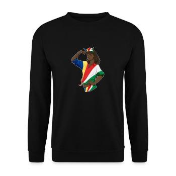 Seychelles Girl Unbreakable I Heritage Seychelles - Sweat-shirt Unisexe - noir - Devant - Alina (178cm) & Michal (187cm)