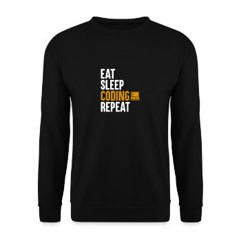 Programmierer Coding Entwickler Informatik - Unisex Pullover - Schwarz - Vorne - Alina (178cm) & Michal (187cm)