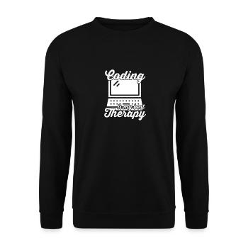 Programmierer Coding Entwickler Informatik - Unisex Pullover - Schwarz - Vorne - Alina (178cm) & Michal (187cm)
