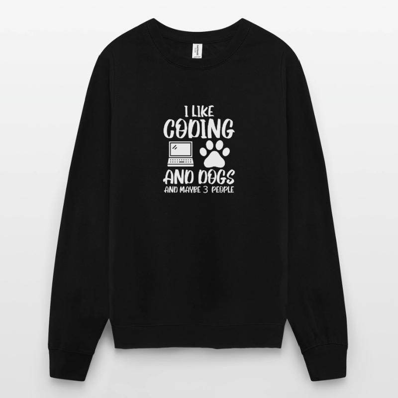 Développeur codeur de codage et de programmeur dog Sweat-shirt Unisexe